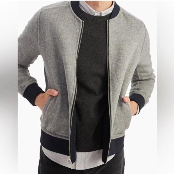 Naadam Wool Cashmere Reversible
Bomber Jacket Size XL - Picture 6 of 14